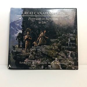 Great Canadian Lives - vintage colour history text